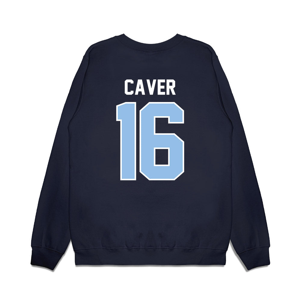 Old Dominion - NCAA Football : Trey Caver - Vintage Helmet Premium Crewneck Sweatshirt-1