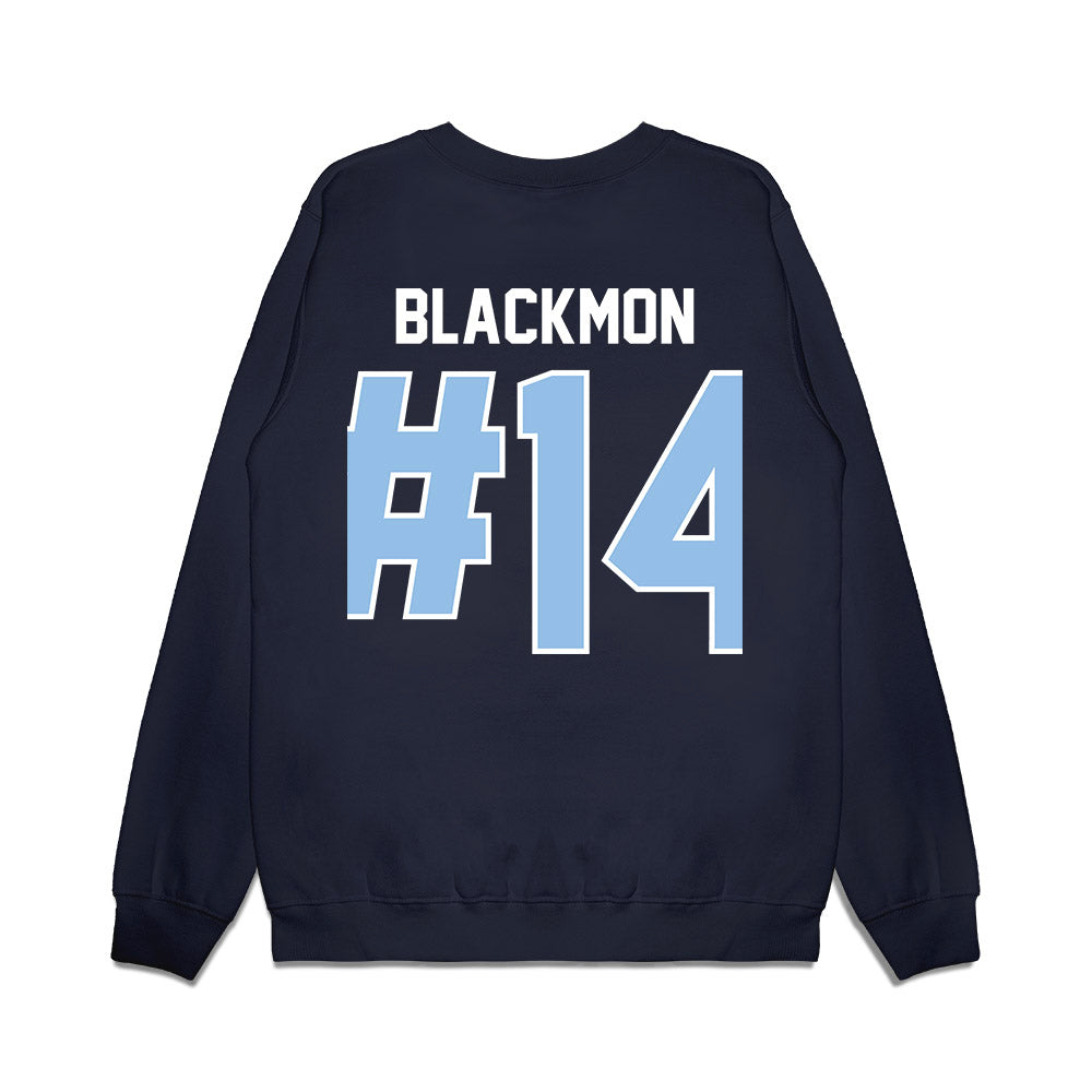 Old Dominion - NCAA Football : Zialis Blackmon - Vintage Helmet Premium Crewneck Sweatshirt-1
