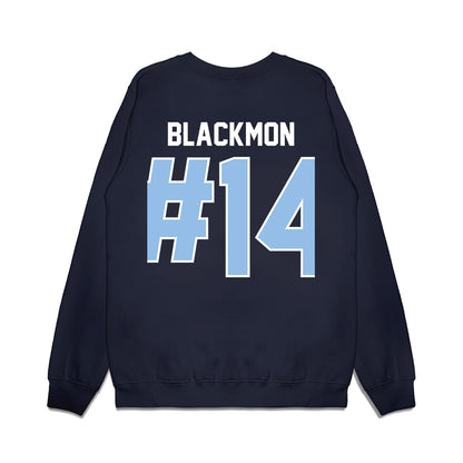 Old Dominion - NCAA Football : Zialis Blackmon - Vintage Helmet Premium Crewneck Sweatshirt-1