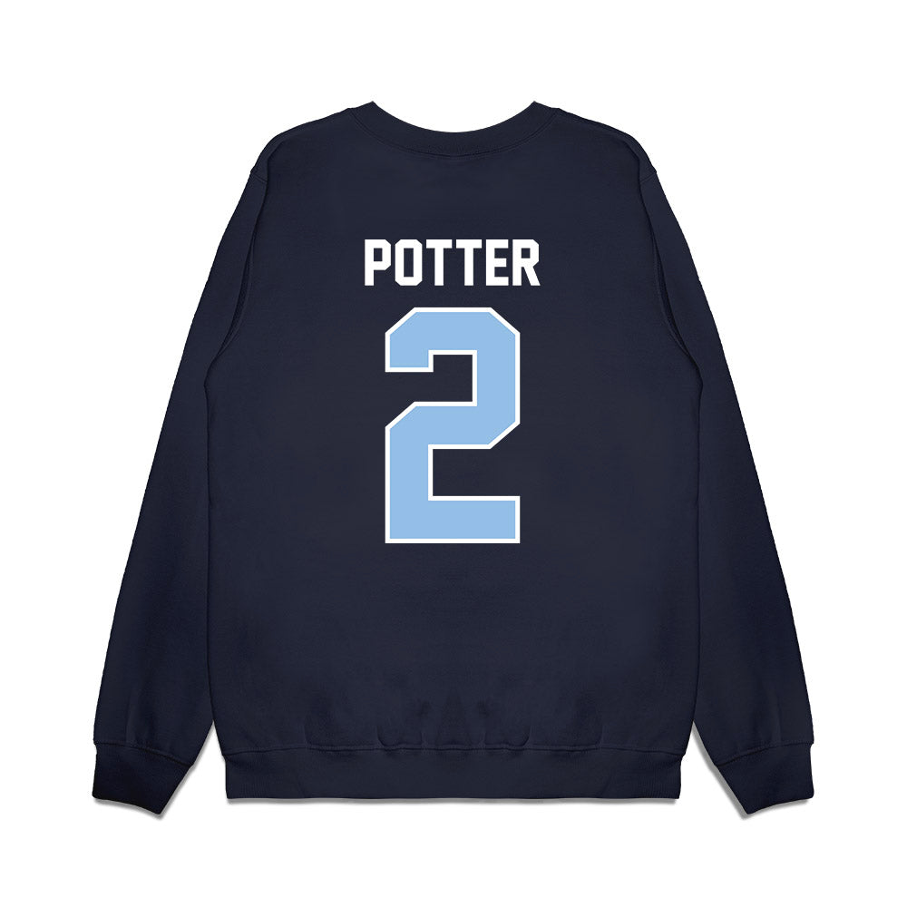Old Dominion - NCAA Football : Jaxon Potter - Vintage Helmet Premium Crewneck Sweatshirt-1