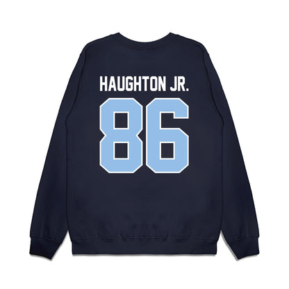 Old Dominion - NCAA Football : Leon Haughton Jr. - Vintage Helmet Premium Crewneck Sweatshirt-1