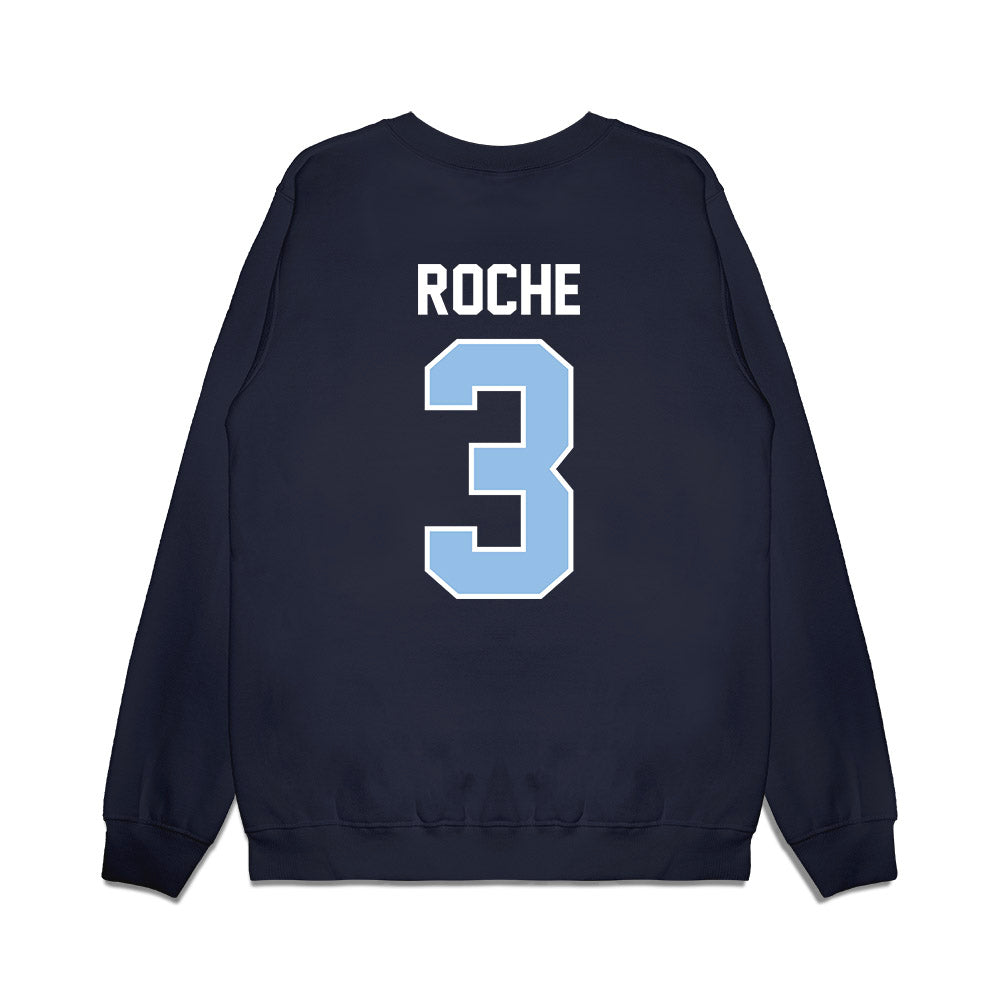 Old Dominion - NCAA Football : Devin Roche - Vintage Helmet Premium Crewneck Sweatshirt-1