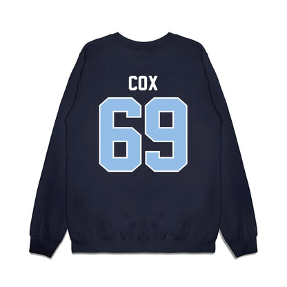Old Dominion - NCAA Football : Logan Cox - Vintage Helmet Premium Crewneck Sweatshirt-1