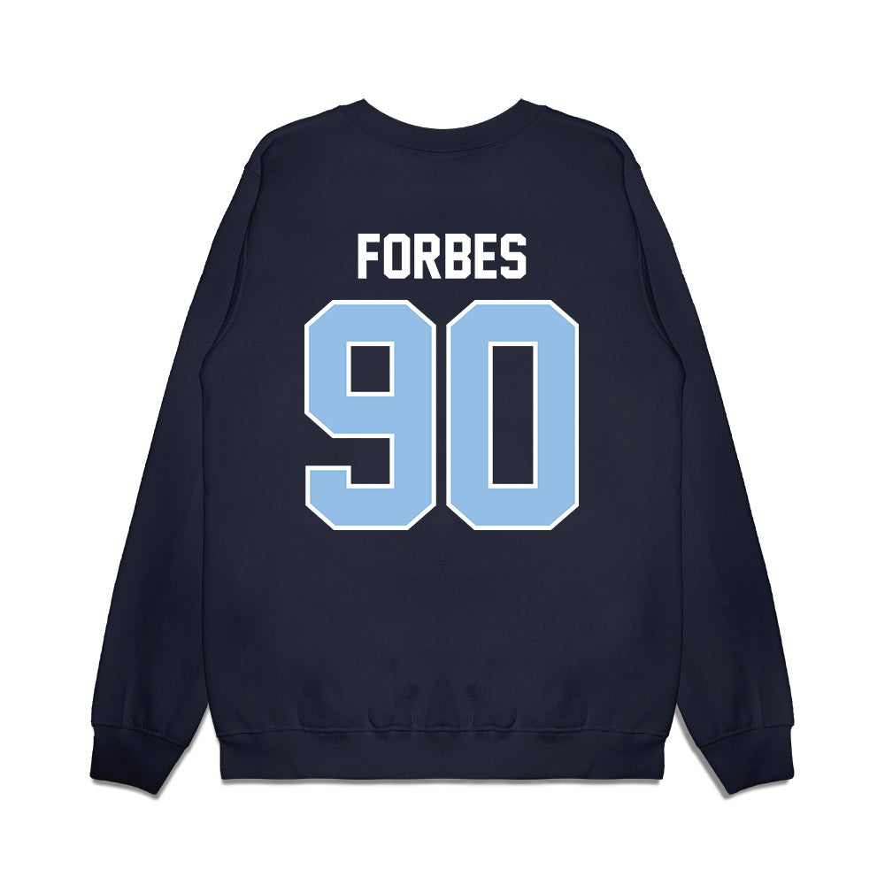 Old Dominion - NCAA Football : Christopher Forbes - Vintage Helmet Premium Crewneck Sweatshirt-1