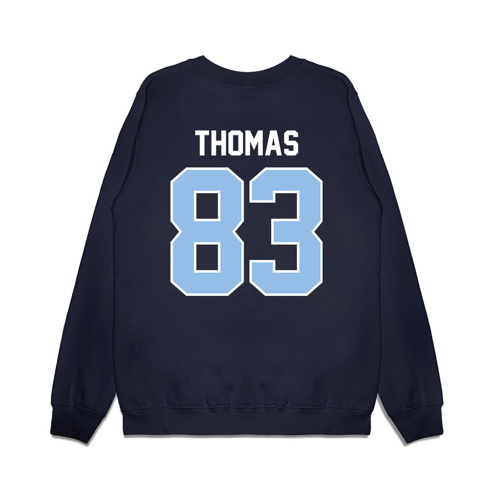 Old Dominion - NCAA Football : Ryan Thomas - Vintage Helmet Premium Crewneck Sweatshirt-1