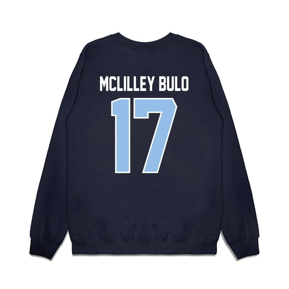 Old Dominion - NCAA Football : DeVeion Mclilley Bulo - Vintage Helmet Premium Crewneck Sweatshirt-1