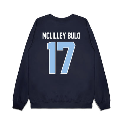 Old Dominion - NCAA Football : DeVeion Mclilley Bulo - Vintage Helmet Premium Crewneck Sweatshirt-1