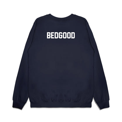 Old Dominion - NCAA Football : BJ Bedgood - Vintage Helmet Premium Crewneck Sweatshirt-1