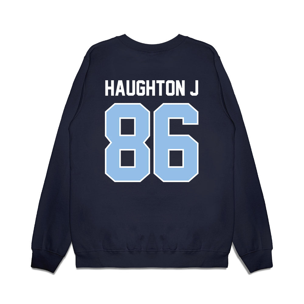 Old Dominion - NCAA Football : Leon Haughton J - Vintage Helmet Premium Crewneck Sweatshirt-1