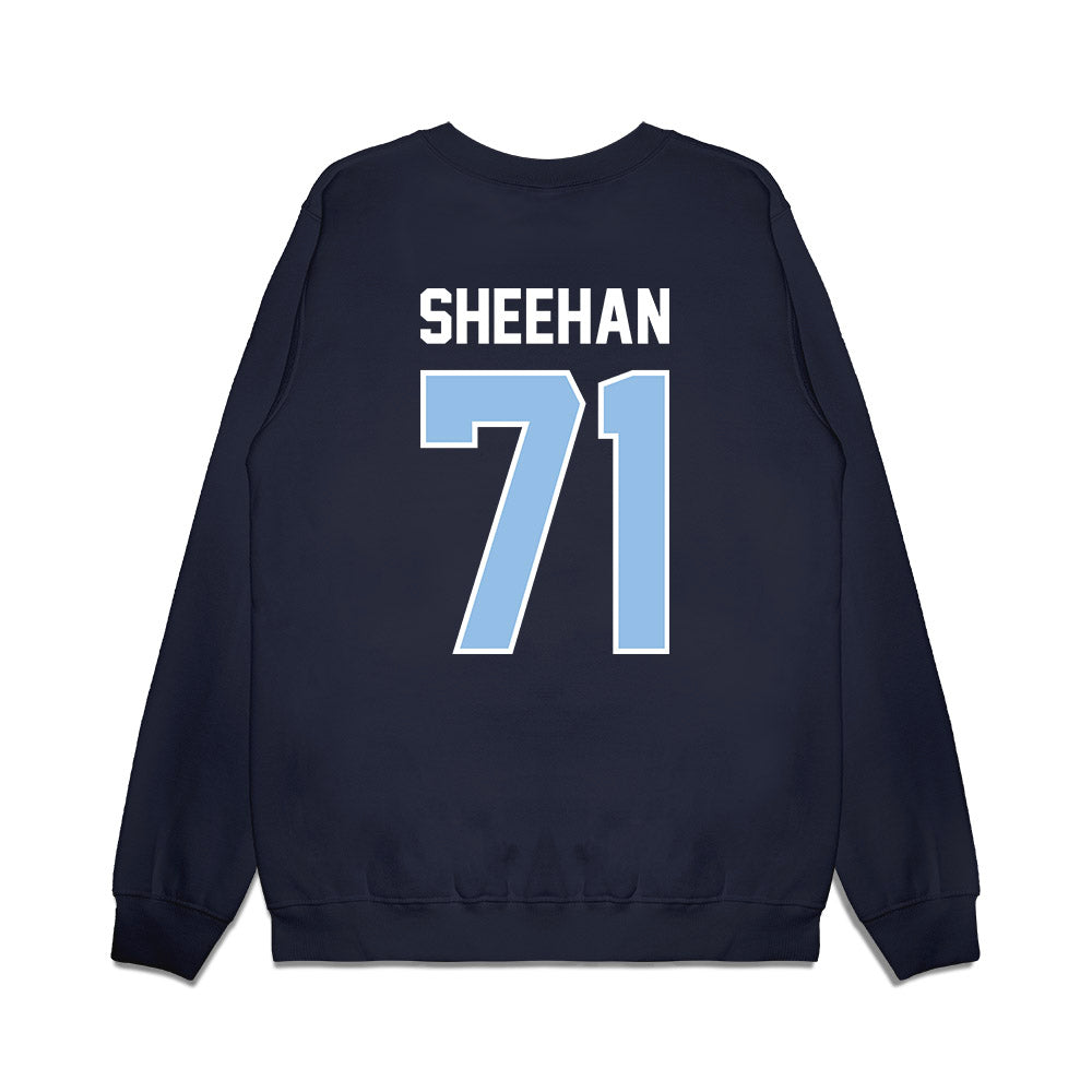 Old Dominion - NCAA Football : Jack Sheehan - Vintage Helmet Premium Crewneck Sweatshirt-1