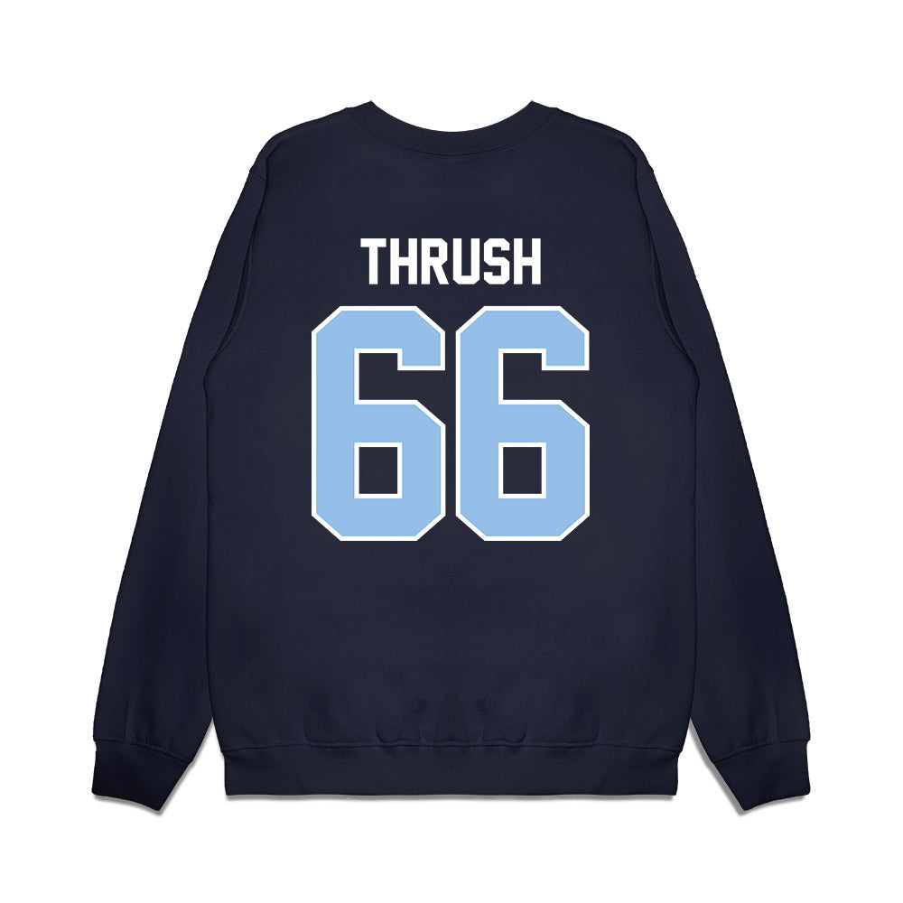 Old Dominion - NCAA Football : Mason Thrush - Vintage Helmet Premium Crewneck Sweatshirt-1