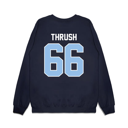 Old Dominion - NCAA Football : Mason Thrush - Vintage Helmet Premium Crewneck Sweatshirt-1