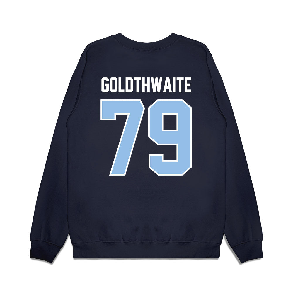 Old Dominion - NCAA Football : Raykwon Goldthwaite - Vintage Helmet Premium Crewneck Sweatshirt-1