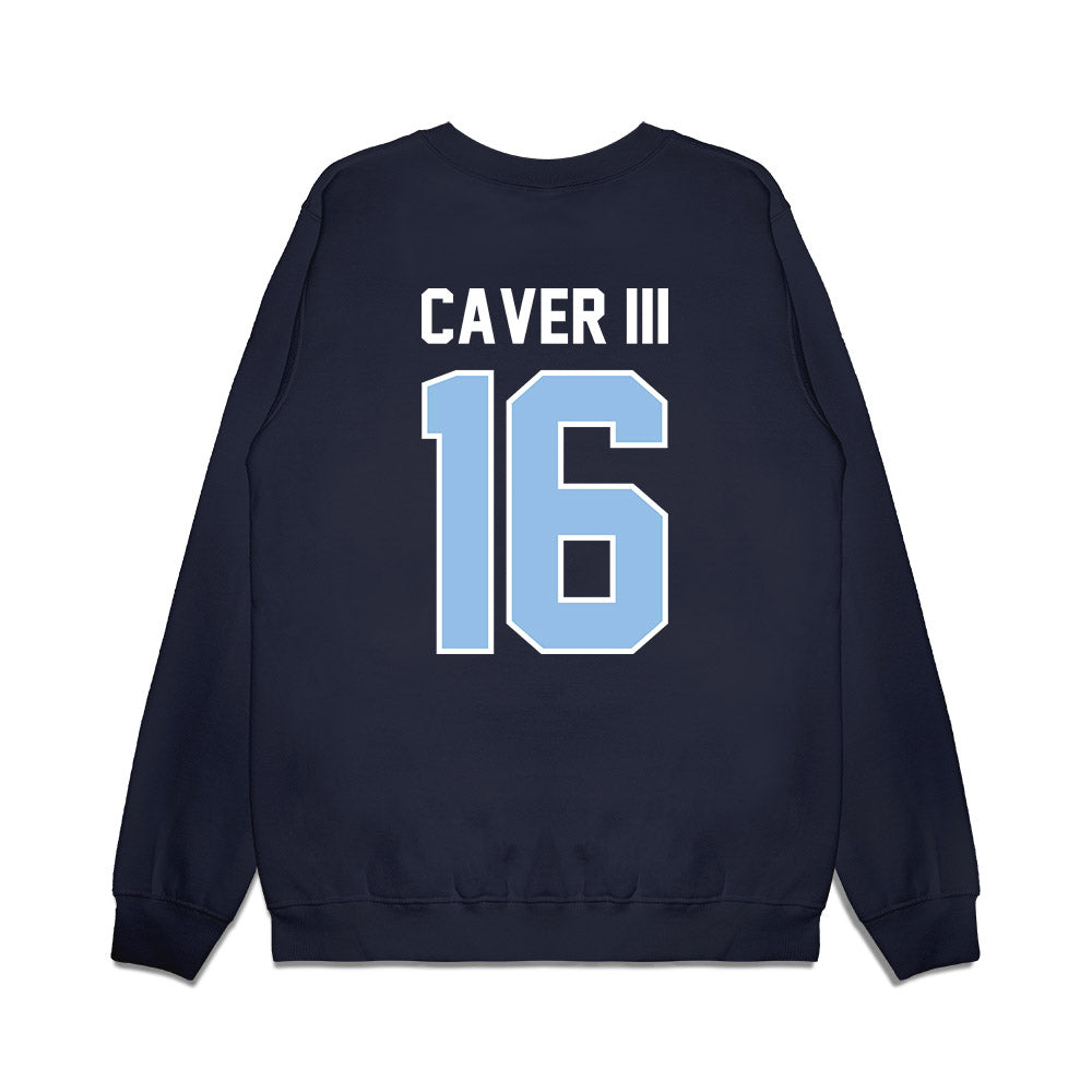 Old Dominion - NCAA Football : James Caver III - Vintage Helmet Premium Crewneck Sweatshirt-1