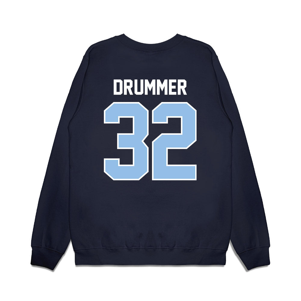 Old Dominion - NCAA Football : Jamez Drummer - Vintage Helmet Premium Crewneck Sweatshirt-1
