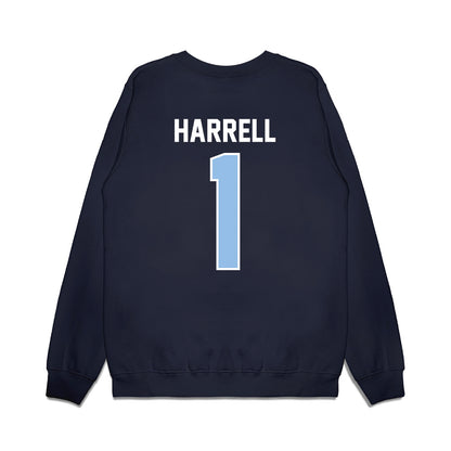 Old Dominion - NCAA Football : JJ Harrell - Vintage Helmet Premium Crewneck Sweatshirt-1