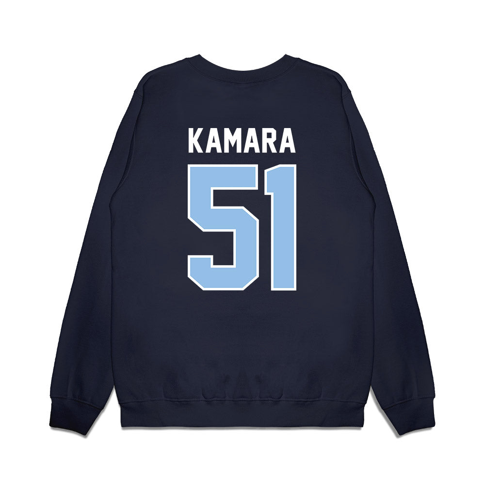 Old Dominion - NCAA Football : Idrissa Kamara - Vintage Helmet Premium Crewneck Sweatshirt-1
