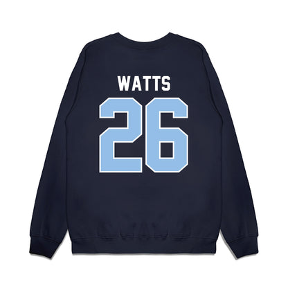 Old Dominion - NCAA Football : Justin Watts - Vintage Helmet Premium Crewneck Sweatshirt-1