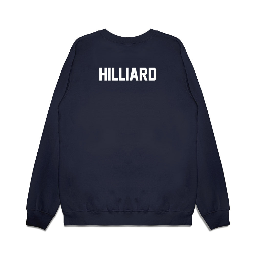 Old Dominion - NCAA Football : Chris Hilliard - Vintage Helmet Premium Crewneck Sweatshirt-1