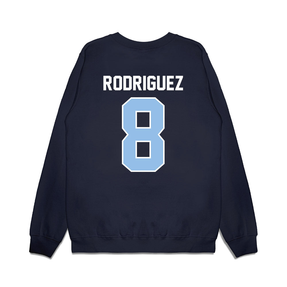 Old Dominion - NCAA Football : Joshua Rodriguez - Vintage Helmet Premium Crewneck Sweatshirt-1