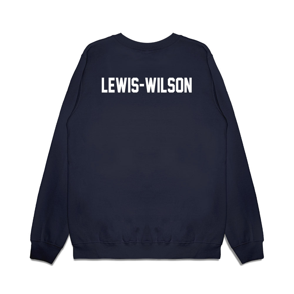 Old Dominion - NCAA Football : Dory Lewis-Wilson - Vintage Helmet Premium Crewneck Sweatshirt-1