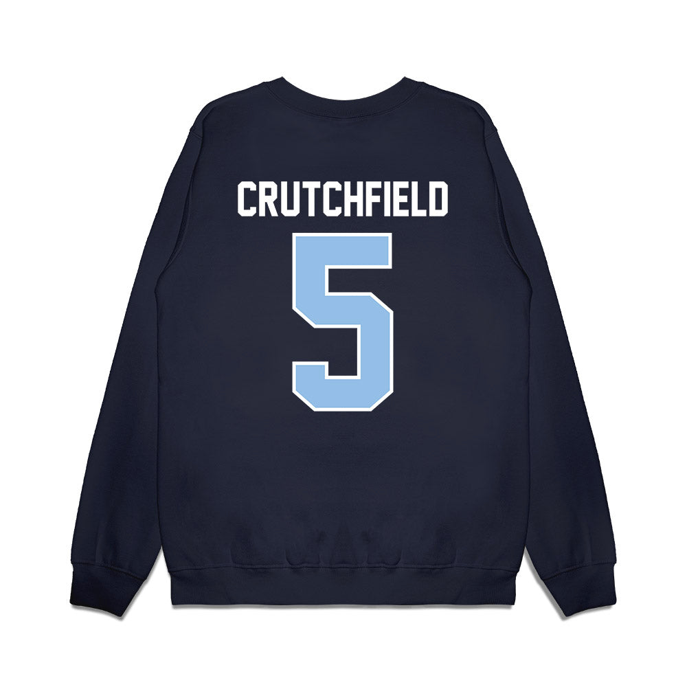Old Dominion - NCAA Football : brandon crutchfield - Vintage Helmet Premium Crewneck Sweatshirt-1