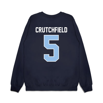 Old Dominion - NCAA Football : brandon crutchfield - Vintage Helmet Premium Crewneck Sweatshirt-1