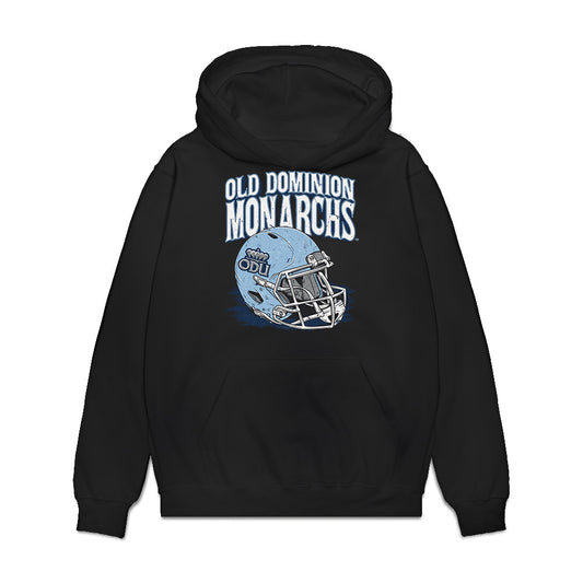 Old Dominion - NCAA Football : Montrell Chapman - Vintage Helmet Premium Hooded Sweatshirt-0