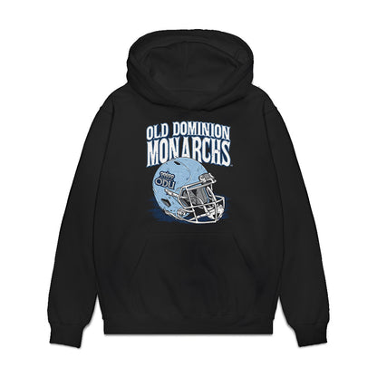 Old Dominion - NCAA Football : Gage Sawyers - Vintage Helmet Premium Hooded Sweatshirt-0