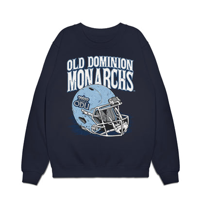 Old Dominion - NCAA Football : Zialis Blackmon - Vintage Helmet Premium Crewneck Sweatshirt-0