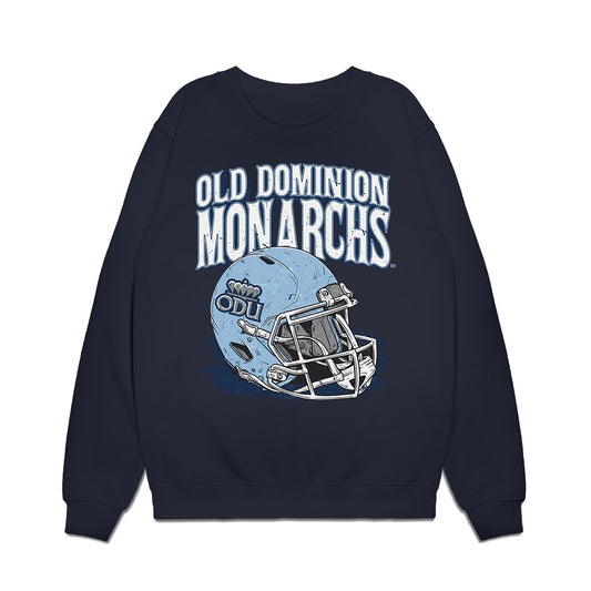 Old Dominion - NCAA Football : Dre Lynch - Vintage Helmet Premium Crewneck Sweatshirt-0