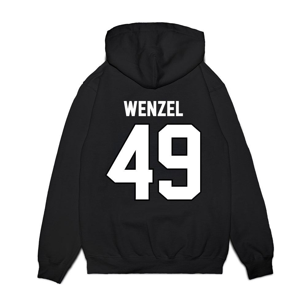 Wisconsin - NCAA Football : Ben Wenzel - Vintage Helmet Premium Hooded Sweatshirt-1