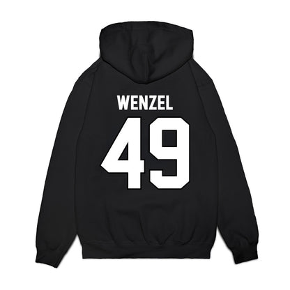 Wisconsin - NCAA Football : Ben Wenzel - Vintage Helmet Premium Hooded Sweatshirt-1