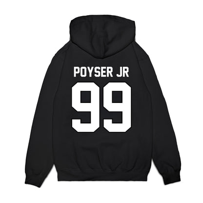 Wisconsin - NCAA Football : Jermaine Poyser Jr - Vintage Helmet Premium Hooded Sweatshirt-1