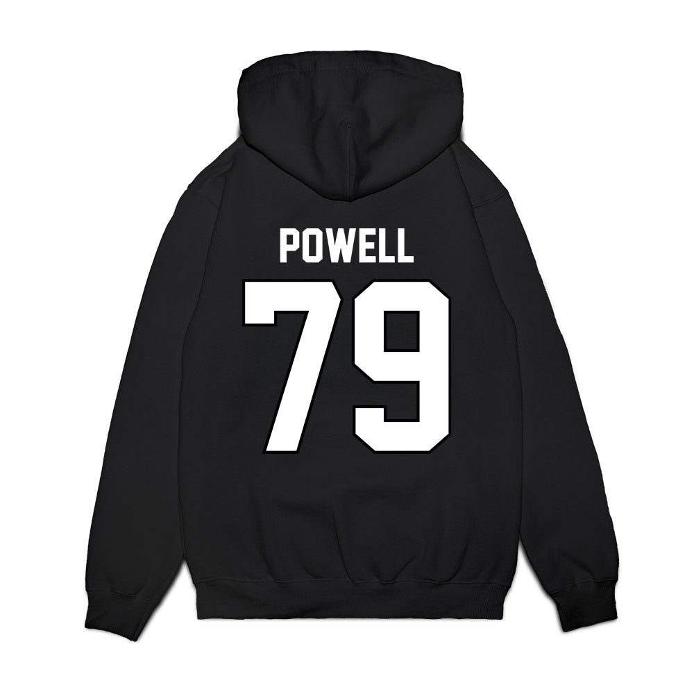 Wisconsin - NCAA Football : Logan Powell - Vintage Helmet Premium Hooded Sweatshirt-1