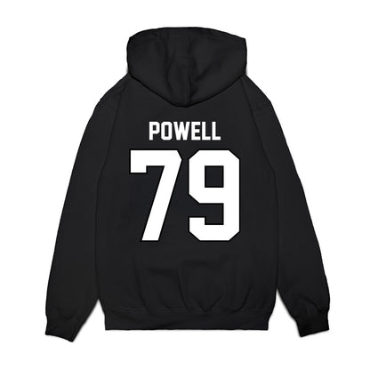 Wisconsin - NCAA Football : Logan Powell - Vintage Helmet Premium Hooded Sweatshirt-1