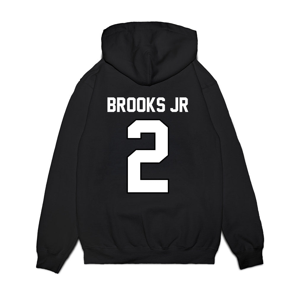 Wisconsin - NCAA Football : Chris Brooks Jr - Vintage Helmet Premium Hooded Sweatshirt-1