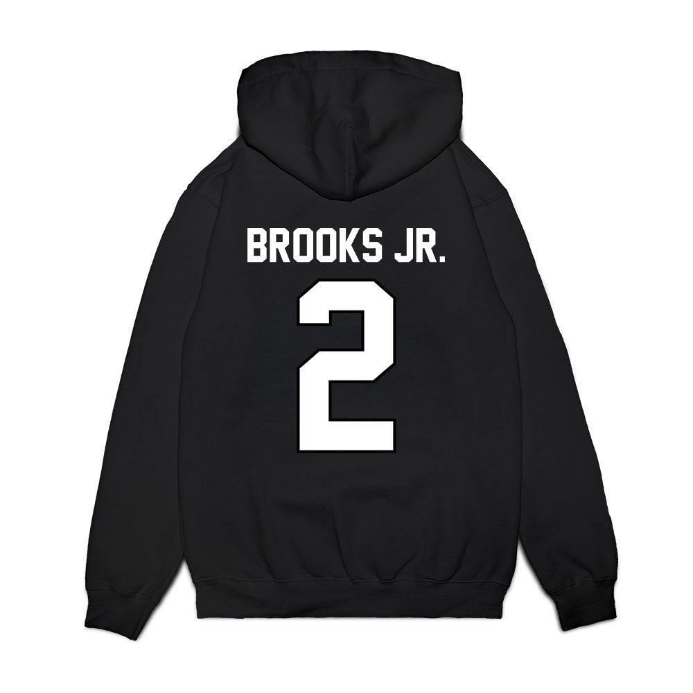 Wisconsin - NCAA Football : Chris Brooks Jr. - Vintage Helmet Premium Hooded Sweatshirt-1