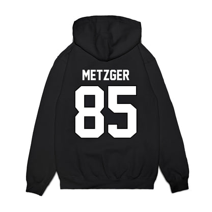 Wisconsin - NCAA Football : Hayden Metzger - Vintage Helmet Premium Hooded Sweatshirt-1