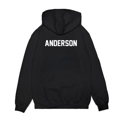 Wisconsin - NCAA Football : Jacob Anderson - Vintage Helmet Premium Hooded Sweatshirt-1