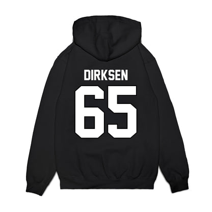 Wisconsin - NCAA Football : Aiden Dirksen - Vintage Helmet Premium Hooded Sweatshirt-1
