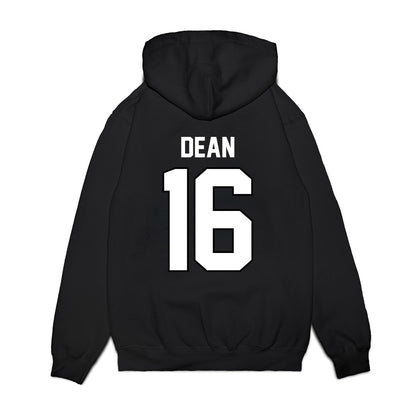 Wisconsin - NCAA Football : Grant Dean - Vintage Helmet Premium Hooded Sweatshirt-1