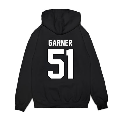 Wisconsin - NCAA Football : Micheal Garner - Vintage Helmet Premium Hooded Sweatshirt-1