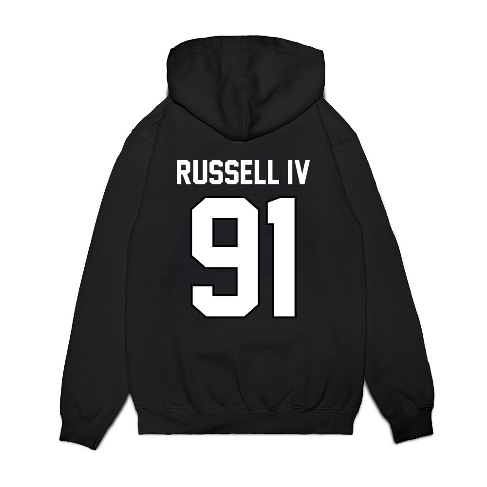 Wisconsin - NCAA Football : Hammond Russell IV - Vintage Helmet Premium Hooded Sweatshirt-1