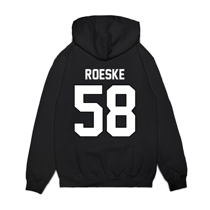Wisconsin - NCAA Football : Michael Roeske - Vintage Helmet Premium Hooded Sweatshirt-1