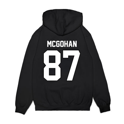 Wisconsin - NCAA Football : Jackson McGohan - Vintage Helmet Premium Hooded Sweatshirt-1