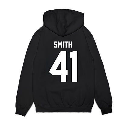 Wisconsin - NCAA Football : McCoy Smith - Vintage Helmet Premium Hooded Sweatshirt-1