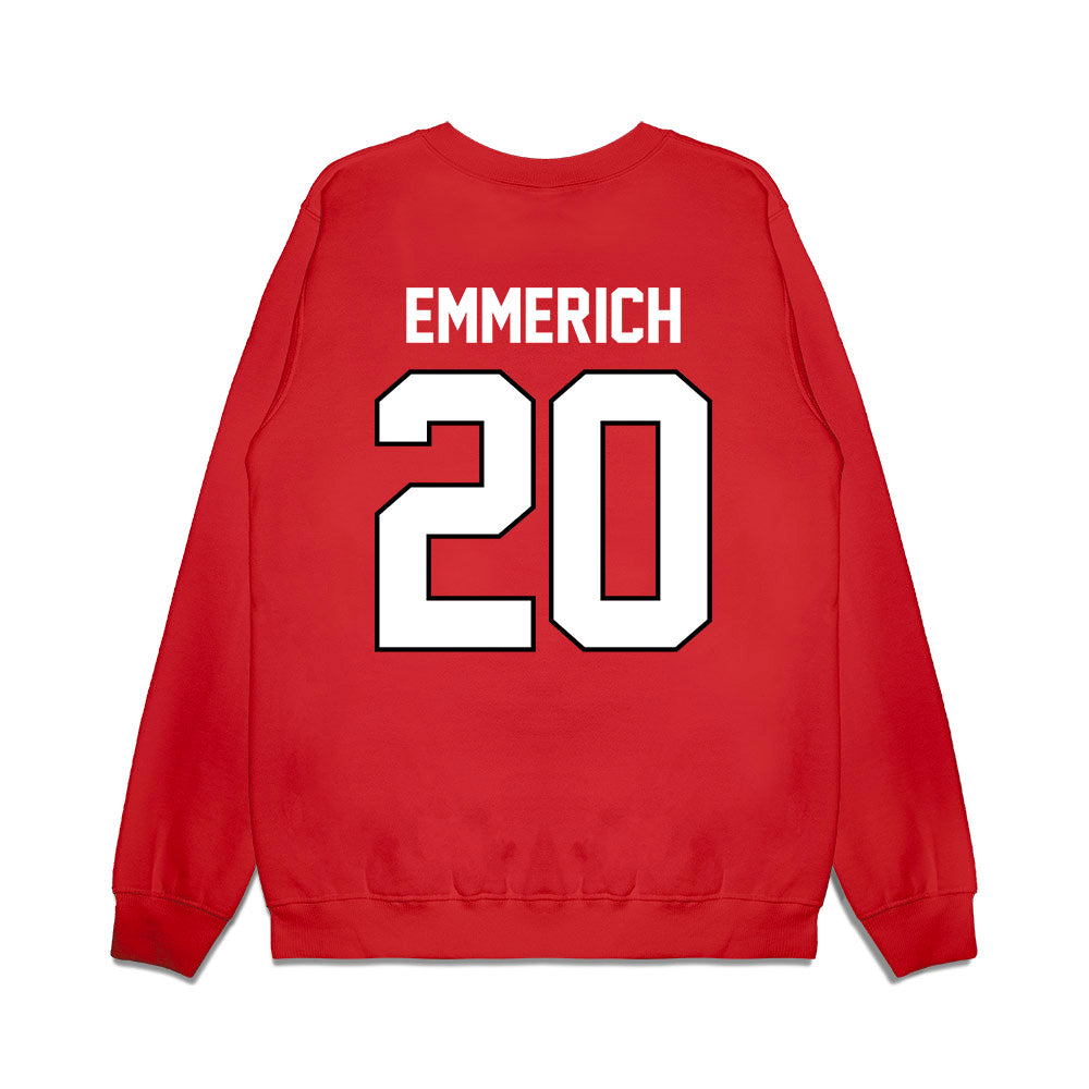 Wisconsin - NCAA Football : Luke Emmerich - Vintage Helmet Premium Crewneck Sweatshirt-1