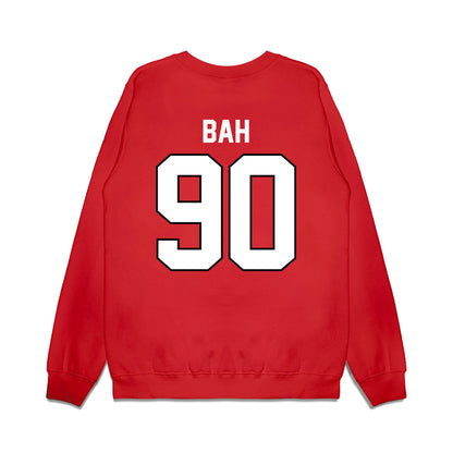 Wisconsin - NCAA Football : Djidjou Bah - Vintage Helmet Premium Crewneck Sweatshirt-1