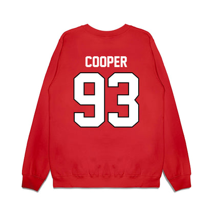 Wisconsin - NCAA Football : DeNigel Cooper - Vintage Helmet Premium Crewneck Sweatshirt-1
